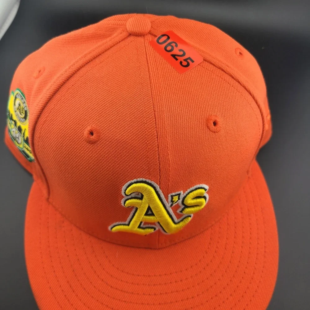 New Era 59FIFTY Oakland Athletics 40th Anniversary Cap Mens 7 3/8 Orange Fitted